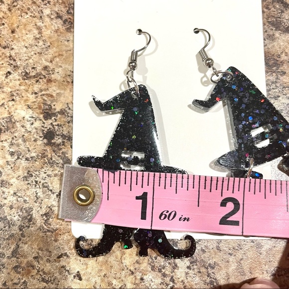 Witches Hat and Shoes Earrings - Picture 7 of 7